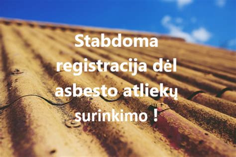 Infografika: Asbesto atliekų srautai ir tvarkymo įstaigos Lietuvoje