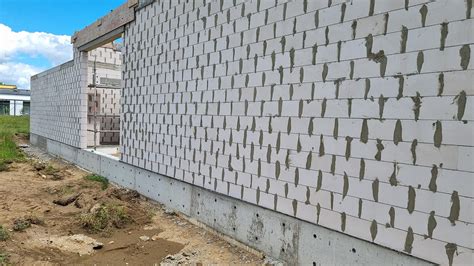 Dujų silikato blokelių sienos statyba