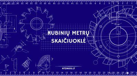 Cemento tūrio pavyzdžiai kubinių metrų atžvilgiu