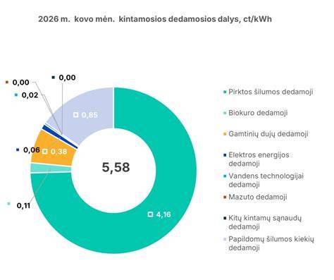 Infografika: Klaipėdos šilumos kainų dinamika