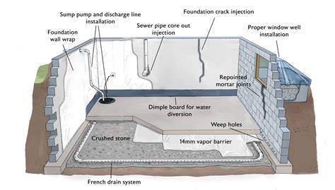 drainage-membrane-sealing-diagram