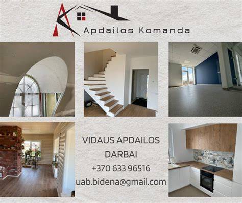 Komanda atliekanti vidaus apdailos darbus
