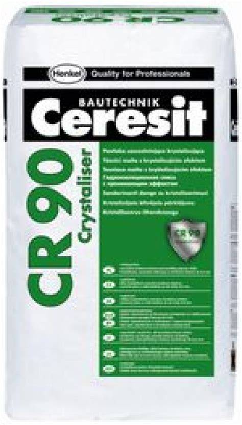 Ceresit CR 90 Crystaliser taikymo schema