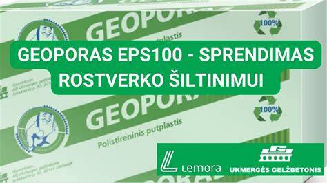 Geoporas vs įprastas EPS palyginimas