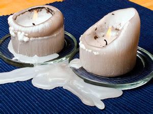 Vaško dėmė ant audinio