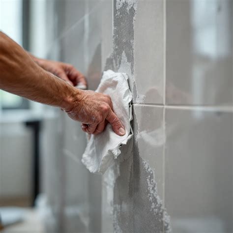 Plytelių klijavimo procesas