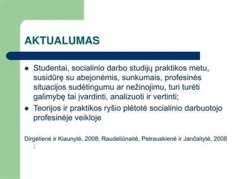 Infografika: socialinio darbo studijų programos mokymosi praktikos schema