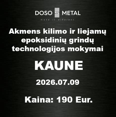 Infografika: Liejamų grindų rūšys ir procesas