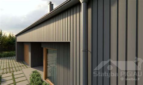 Plieninės dailylentės fasade