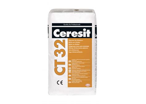 CERESIT mišinių linijos vizualizacija: CT 32, ZKP, CD serijos