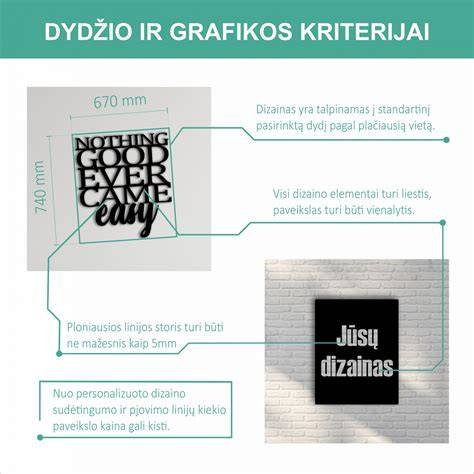 Standartinių skydų dydžių schema