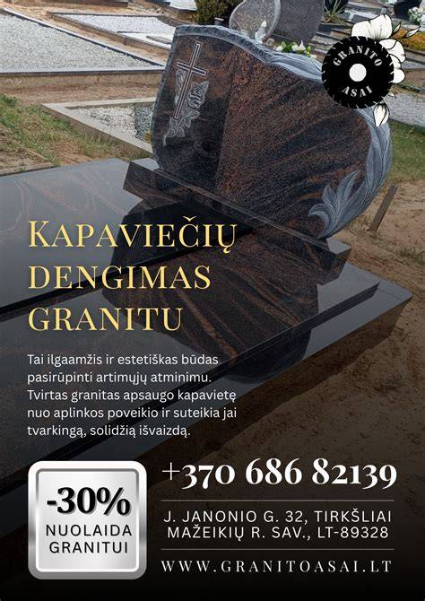 Natūralūs granito raštai ir spalvų paletė