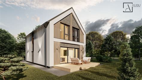 Modernus namas su Salamander langais