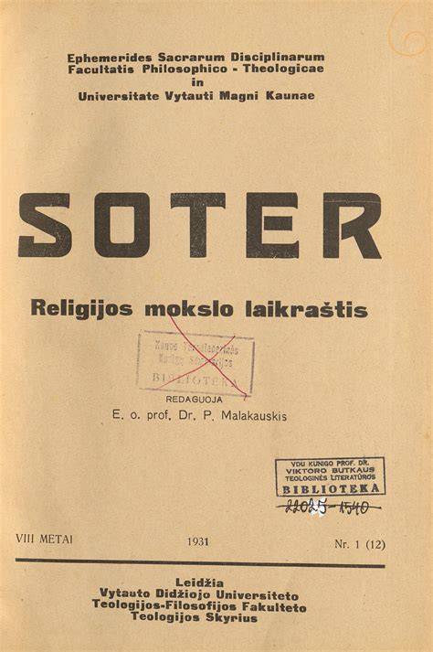 Soter - religijos mokslo žurnalas