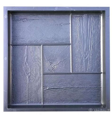 Medinė forma cementinių plytelių liejimui