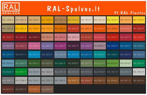 Glaisto spalvų paletė ir pavyzdžiai