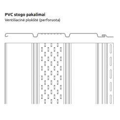 Budmat PVC pakalimų montavimo schema