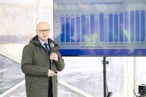 Infografika: Lenkijos kelių fondas ir jo finansavimo srautai.