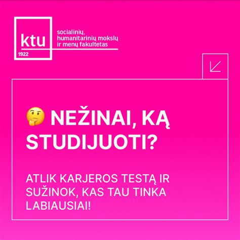 KTU studijų kryptys ir karjeros pavyzdžiai