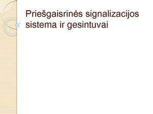 Infografika: priešgaisrinės signalizacijos sudedamosios dalys ir ryšiai
