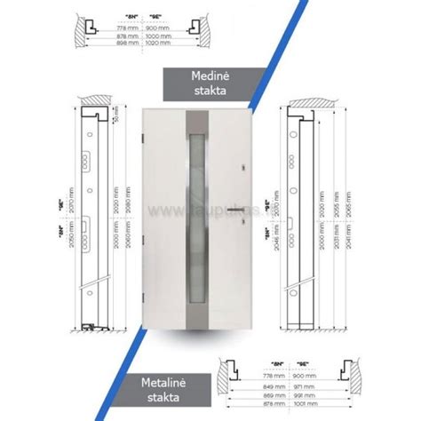 Durų staktos konstrukcija