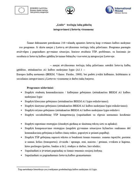 Mokymo programos komplektas: programa, testas, atsakymai, protokolas, įsakymas