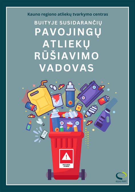 Kauno RATC atliekų rūšiavimo ir perdirbimo schema