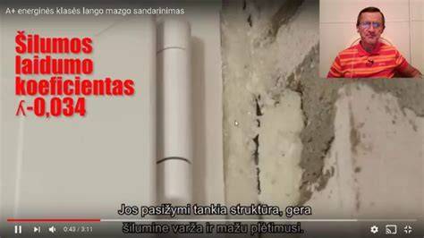 Vidinis langų angokraščio sandarinimas schematu