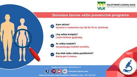 Infografika: storosios žarnos vėžio diagnostikos ir gydymo kelias