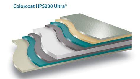 Colorcoat HPS200 Ultra paviršiaus pavyzdys