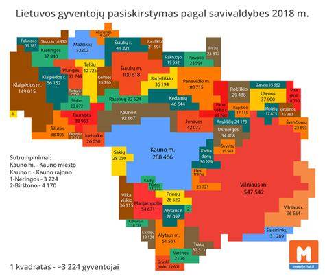 Žemėlapis/Mapa: Lietuvos apskaitos pareigų pasiskirstymas regionuose