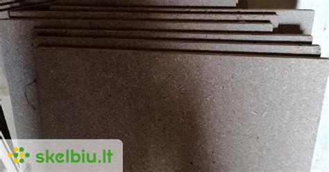 Skirtingi medžio drožlių plokščių storio ir matmenų variantai