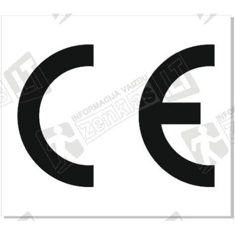 CE ženklinimo ir sertifikavimo logotipai