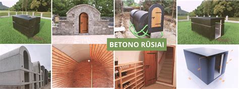 Arkinės formos betono rūsio modulis