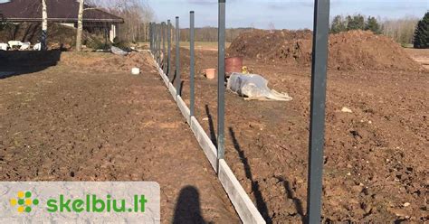 Tvoros stulpų paruošimo schema