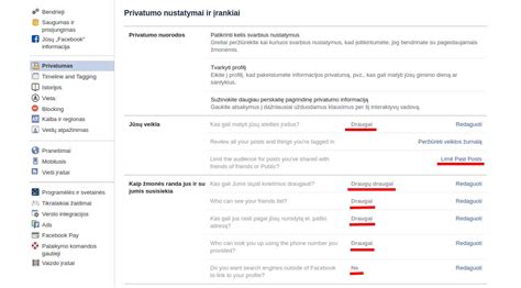 Infografika: Privatumo nustatymai Facebook