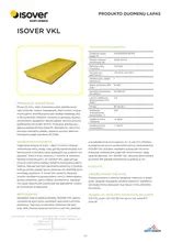 Isover mineralinės vatos demblio struktūra