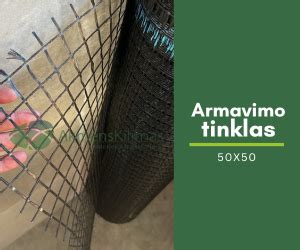 Priešgaisrinio akmens vatos demblio armavimo tinklas