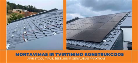 Bituminių čerpių montavimo elementai