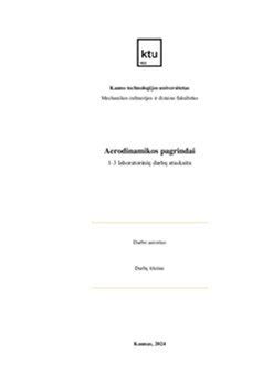 Infographic: Aerodinaminio vamzdžio eksperimentų schema