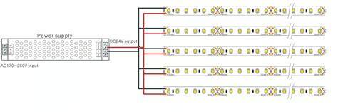 LED modulių iškabos esquema
