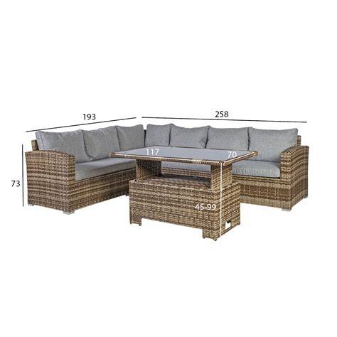 Liguria komplektas - didelė kampinė sofa ir žemas staliukas