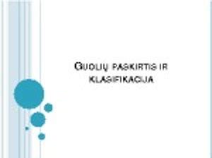 Infografika: skaldos klasifikacija ir paskirtis