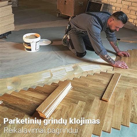 Grindų pagrindo paruošimas parketo klojimo metu