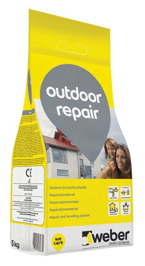 Weber OutdoorRepair remontinis mišinys lauko pavaizdavimas