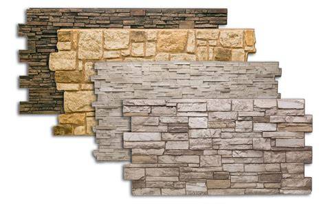 Faux stone panelių pavyzdys