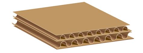 Gofruoto kartono korinio užpildo struktūra