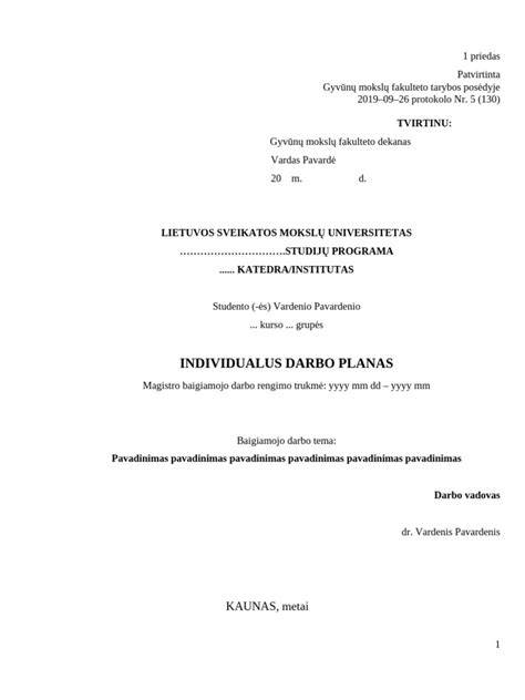 Objekto apžiūra ir darbo planas