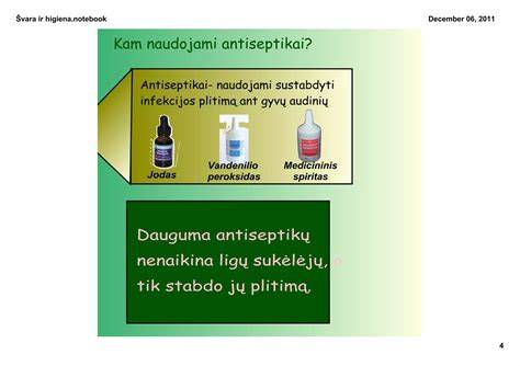 Gerlitis antiseptikų linija ir jų taikymas