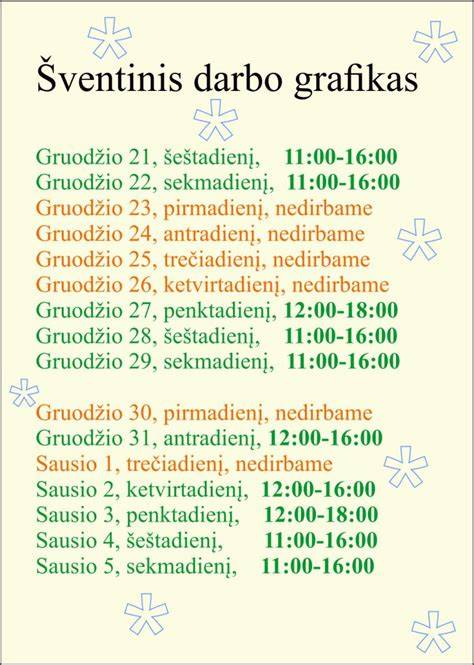 Srautinio santykio grafikas: kada tikrinti sveikatą priklausomai nuo darbo pobūdžio